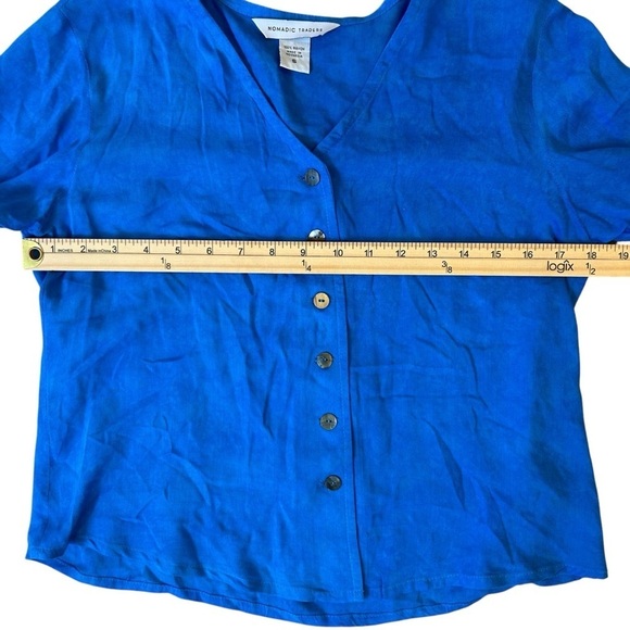 Nomadic Traders Rayon Blouse Size Small - Picture 6 of 6